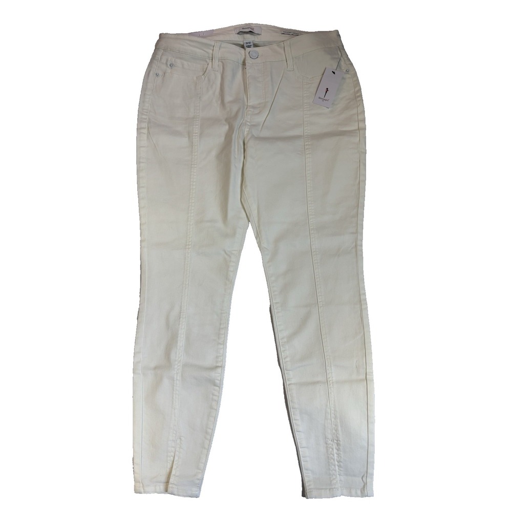 Skinny Girl Jeans Women's 31/12 Chalk White Front Seams Sexy Spring Capsule